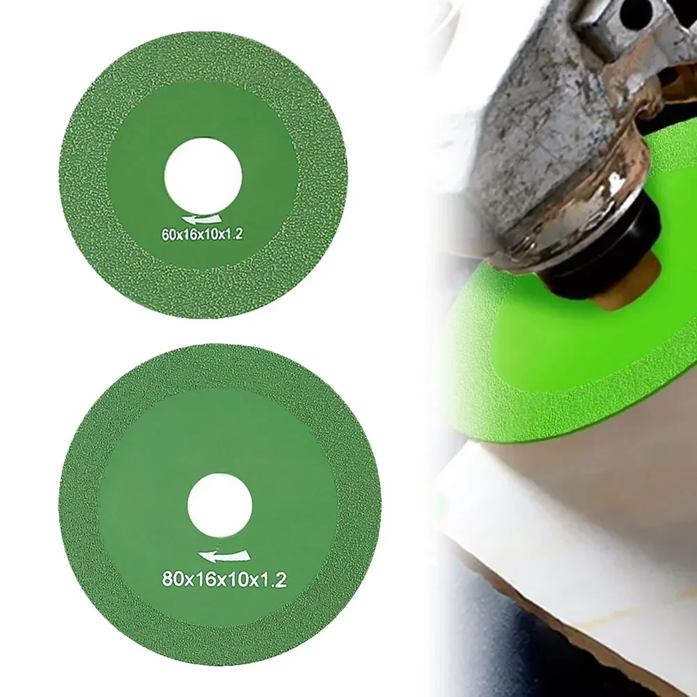 Green Glass Cutting Disc Chamfering For Smooth Cutting 1.2mm 10mm 60/80mm Diamond High Manganese Steel