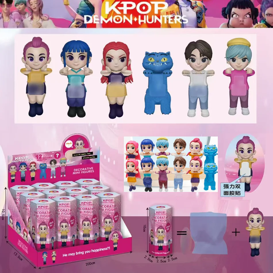 Nuevo Producto, caja ciega de Anime Kpop Devil Hunter, caja ciega divertida para desmontaje, estatua pequeña, modelo periférico, regalos de decoración de escritorio