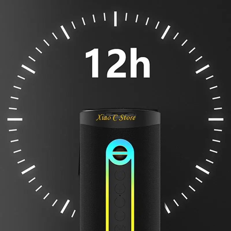 

Y1AE 2 in 1 Design Outdoor Speaker LED Flashlight Feature 5W Waterproof BLE5.3 Easy Connection for Adventure Parties