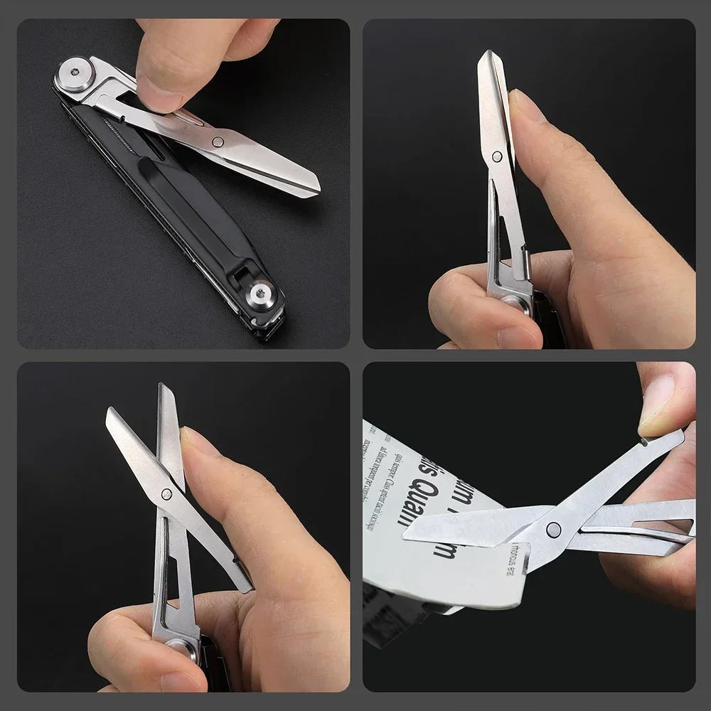 Imagem -05 - Nextool-mini Multipurpose Folding Pocket Knife 12 em Multitool Tesoura Sobrevivência Tática Portátil Camping Edc Multi Ferramenta