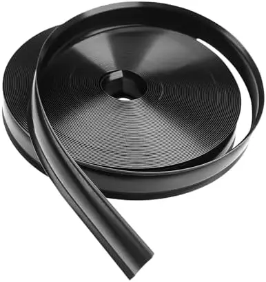 

1" Black Vinyl Trim Molding Screw Cover for RV Boat Trailer – 100 Ft