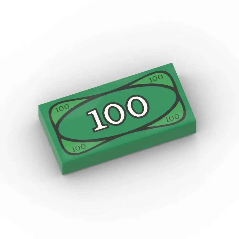 

20pcs Hot Millionaire Building Blocks Money Green Collection Souvenir Dollar USD Funny Pretend Play Decoration Gift