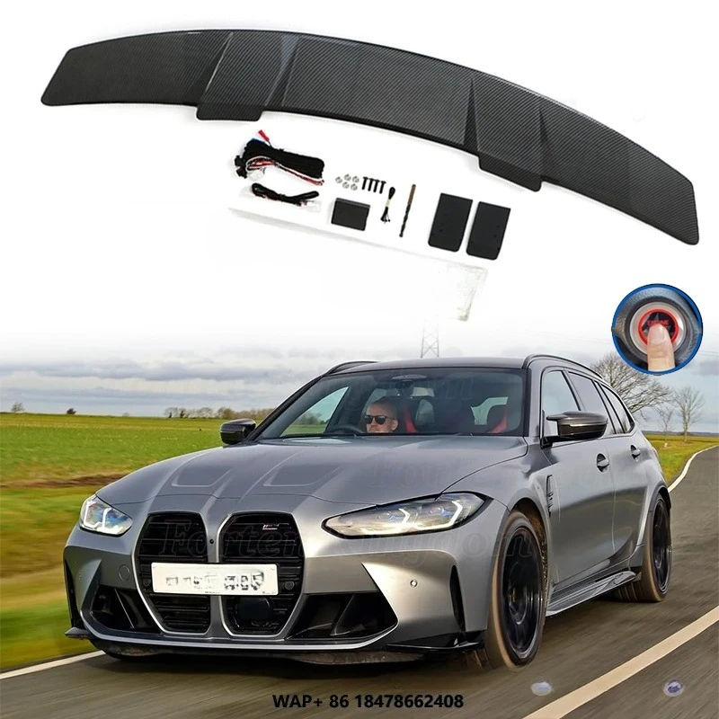 

Recyclable Electric Carbon Fiber Wing Taligate Truck Rear Spoiler Universal ABS Car Spoilers for M3 Touring Sedan Spoiler