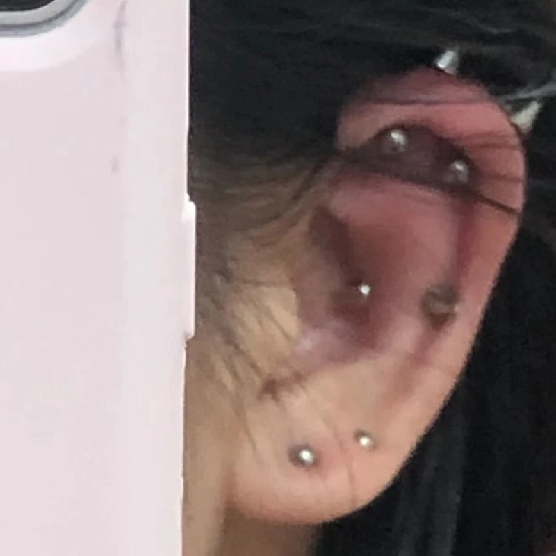 وهمية البطن الحاجب الشفاه ثقب مسمار ملصق غير مثقوب القرط مربط مجموعة جديدة وهمية الأنف الدائري ثقب المجوهرات الجلد مرساة #4