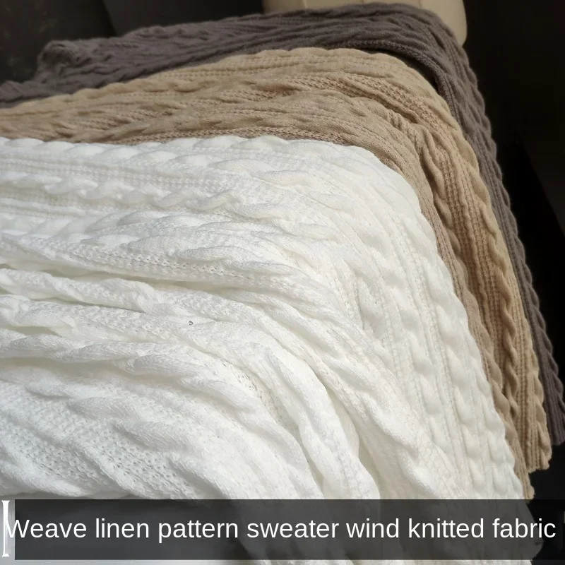 Misch strick Grob nadel pullover DIY Design Modetuch für Oberbekleidung Näh material von Meter zu Meter