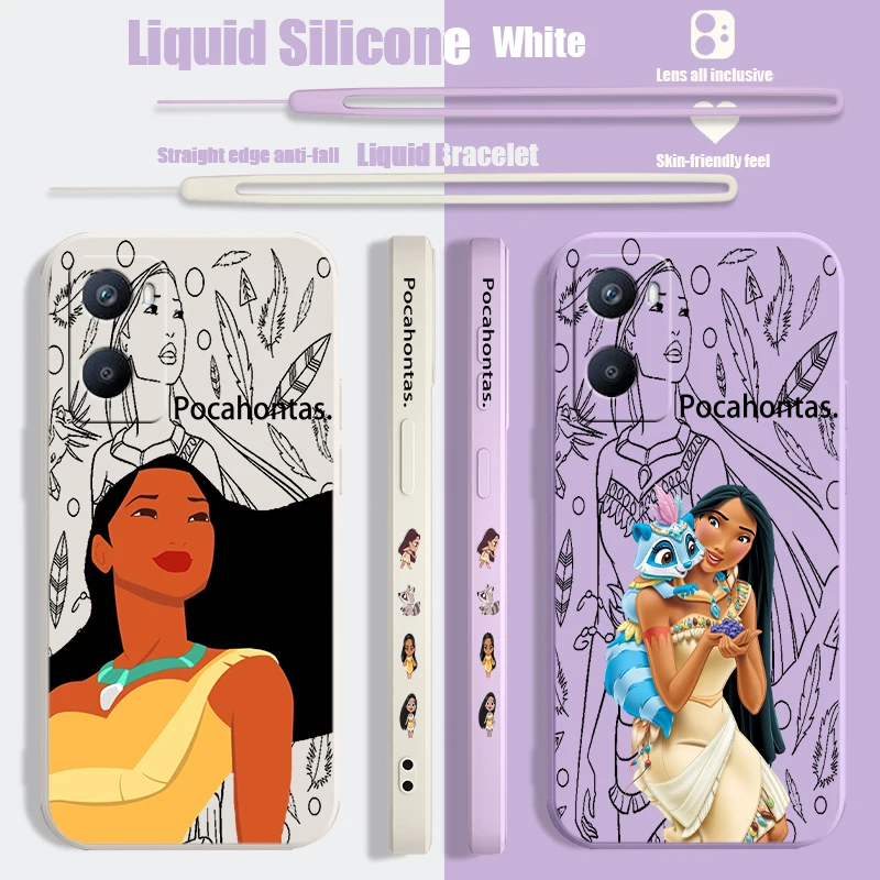 Disney Beautiful Pocahontas Liquid Left Rope Phone Case OPPO A1K 5 9 12 72 52 31 53 73 93 94 74 16 54 55 76 57 96 15 Soft Cover