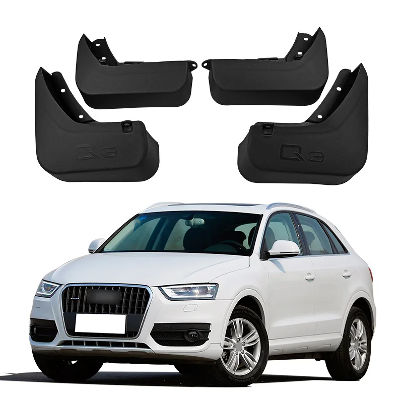 4Pcs Molded For Audi Q3 2013 To 2023 Mudflaps Fenders Mud Flap Guard Splash Mudguards Car Accessories Auto Styline