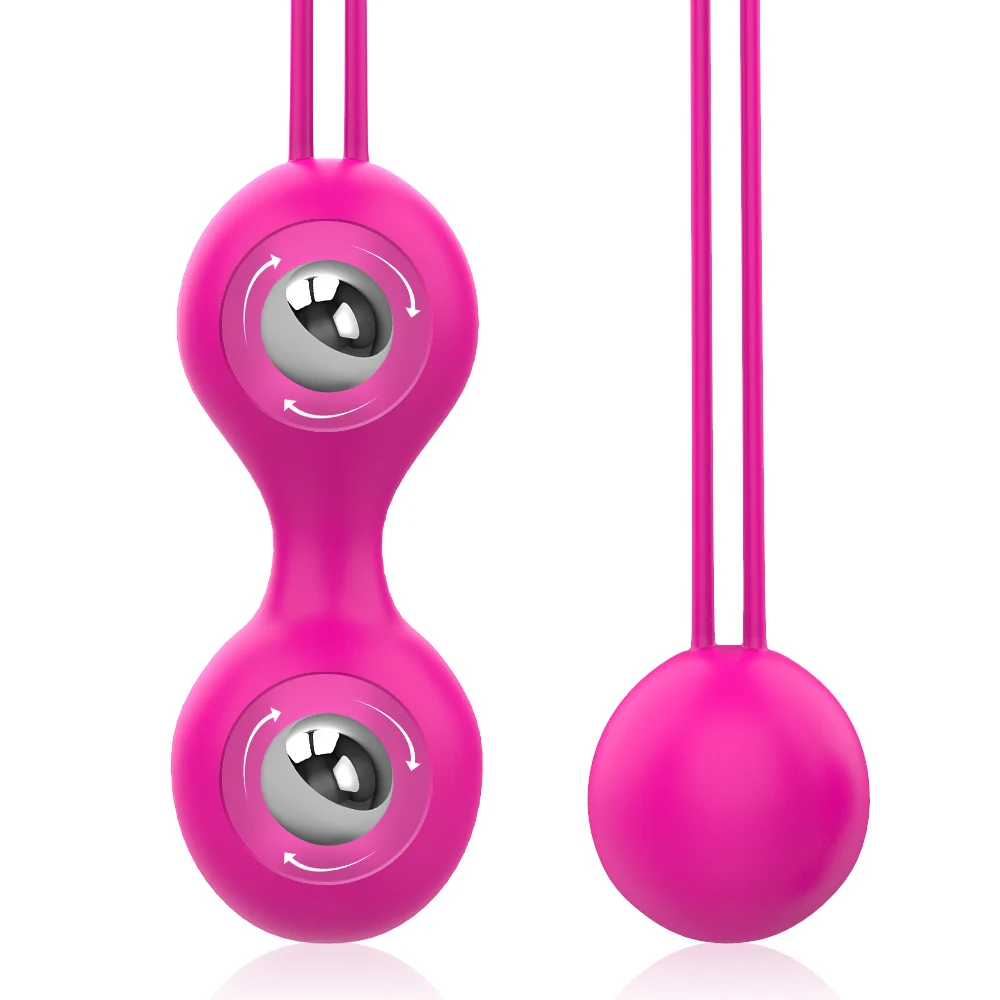 VATINE 2Pcs/Set Silicone Kegel Ball Ben Wa Ball Vagina Massage Vibrator Vaginal Geisha Ball Vagina Tightening Exercise