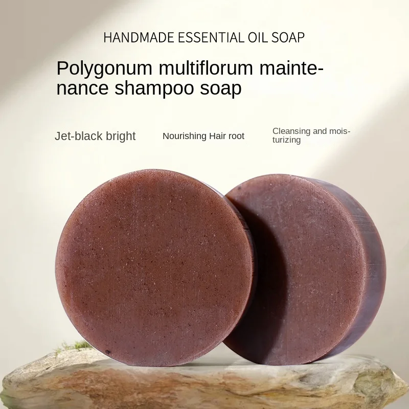 

Sdotter Natural polygonum multiflorum soap, dandruff removing essential oil, hand soap, shampoo and hair care soap (shampoo soap