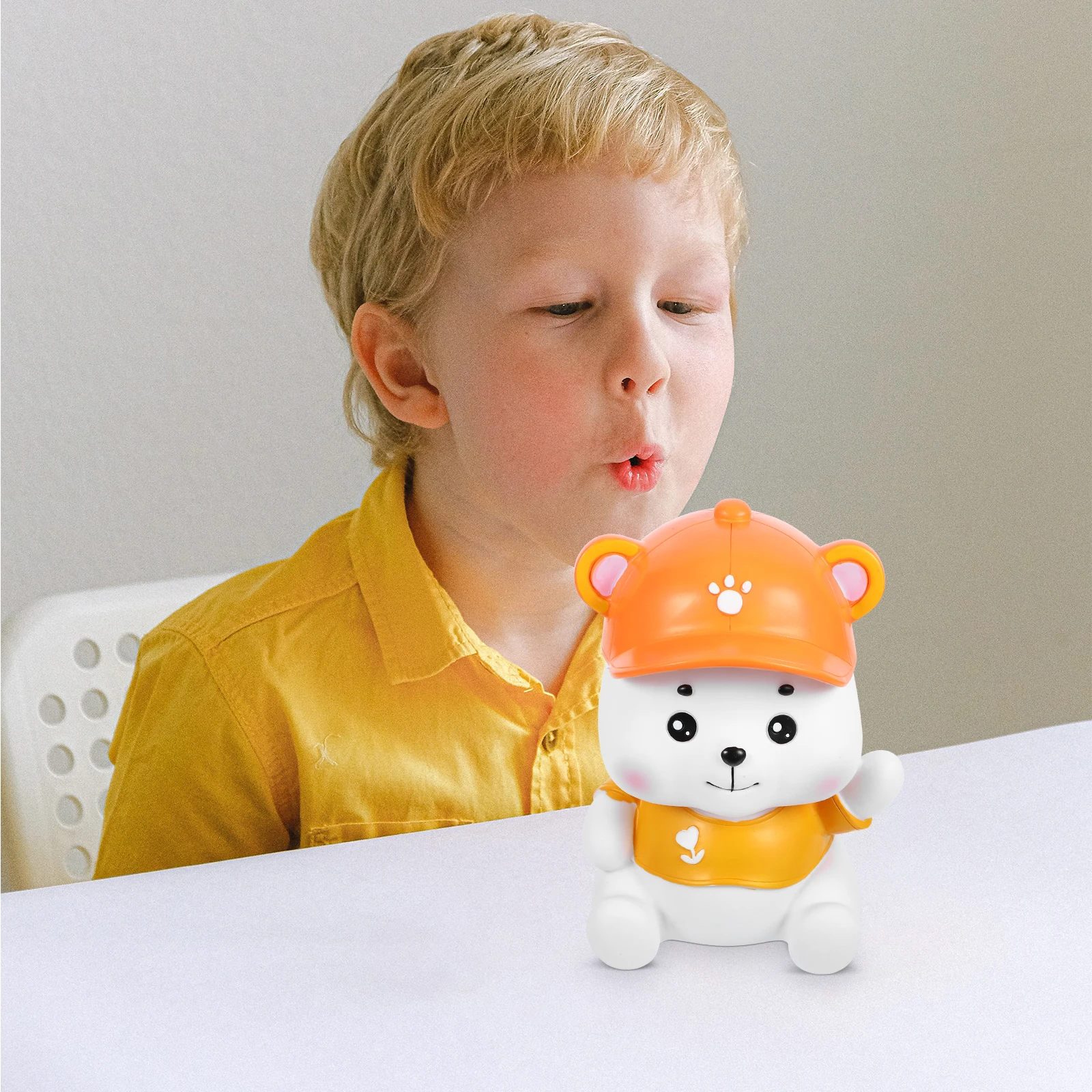 

Household Bear Piggy Bank Child Kids Cartoon Vinyl Unbreakable Lovely Money Pot