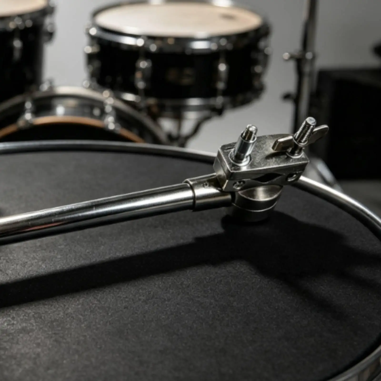 Double Tube Drum Extension Clamp with Rotating Joints for Drum Set Add on Bracket Clamp Hardware
