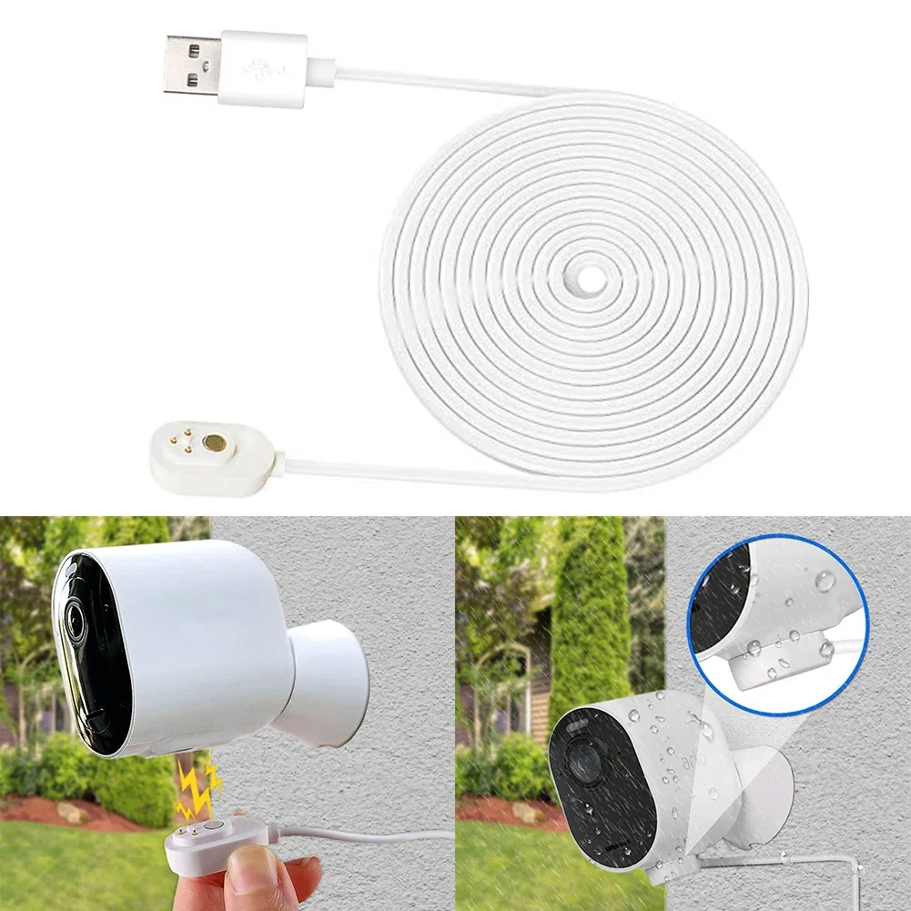 

Robust Magnetic Charging Cable for Arlo Security Cameras Seamlessly Works with Pro Series Including For Ultra Models