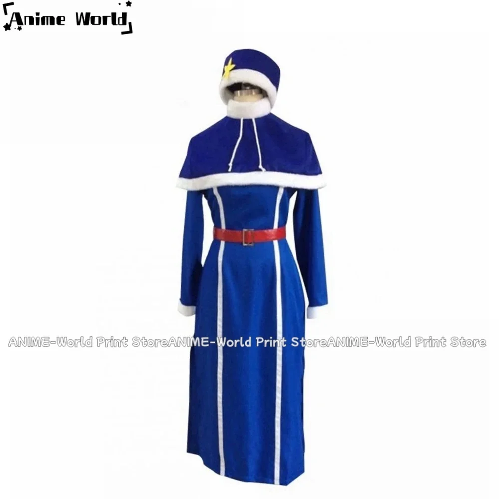 Mini Costume Cosplay Juvia Lockser personalizzato taglia "Costume donna Halloween Blue Outfit Dress