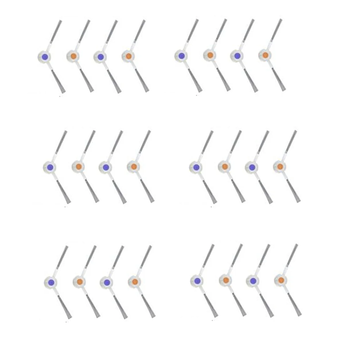 24 piezas de limpieza de cepillo lateral para piezas de robot aspirador Freo Z Ultra