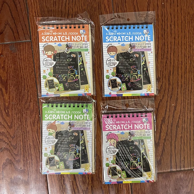 Dazzling Scratch Painting Parent Child Interactive Toys Note Cards Handmade Painting