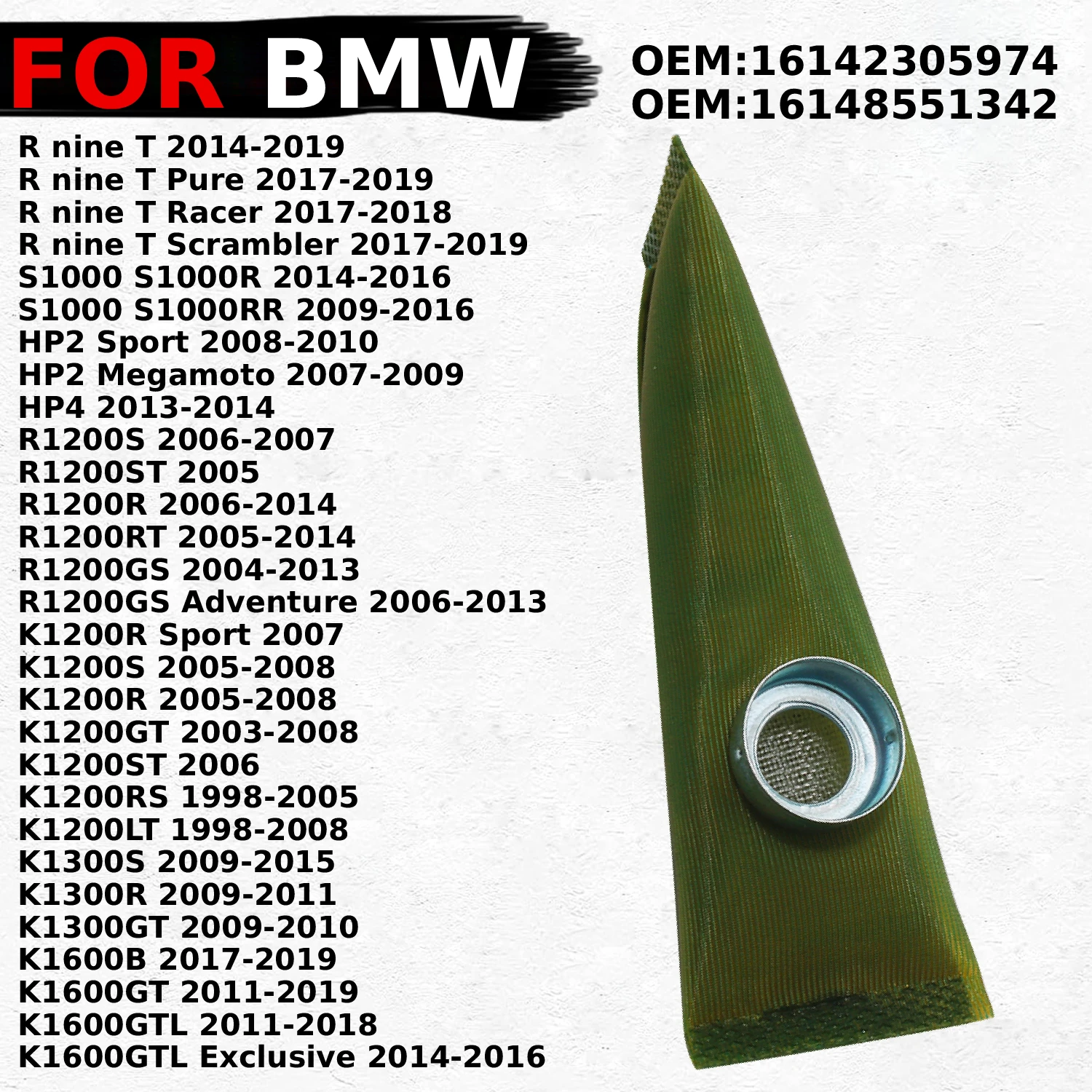 

Moto Fuel pump filter screen For BMW R1200ST R1200R R1200RT R1200GS K1200R K1200S K1200GT K1200ST K1200RS K1200LT K1300S K1300R