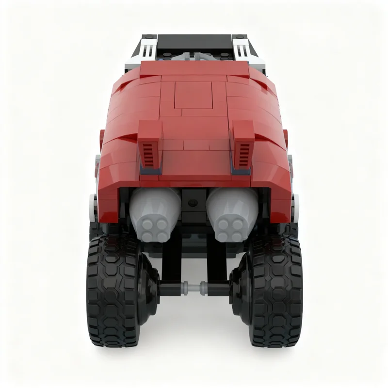 693 قطعة من مكعبات البناء MOC لنموذج سيارة السباق الحمراء، لعبة معمارية إبداعية، هدية عيد الميلاد التعليمية للأطفال