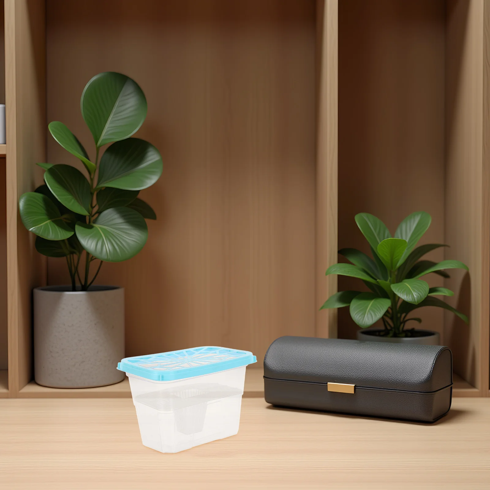 

6pcs Empty Moisture Absorber Box Reusable Plastic Holder For Closet Wardrobe Dehumidification Storage Case Replacement Container