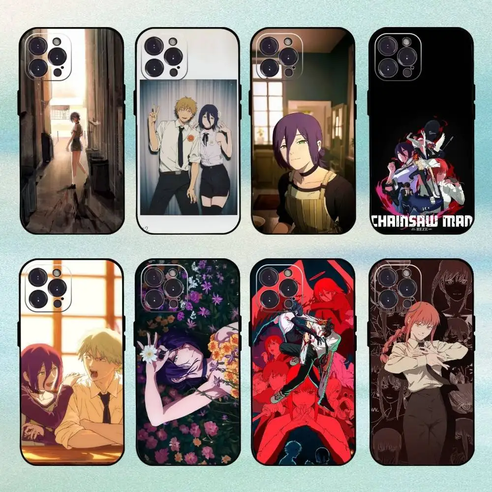 

C-Chainsawman Reze Arc Movie Phone Case For iPhone 16,15,14,13,12,Plus,Pro Max, 5G Others Soft Black Cover
