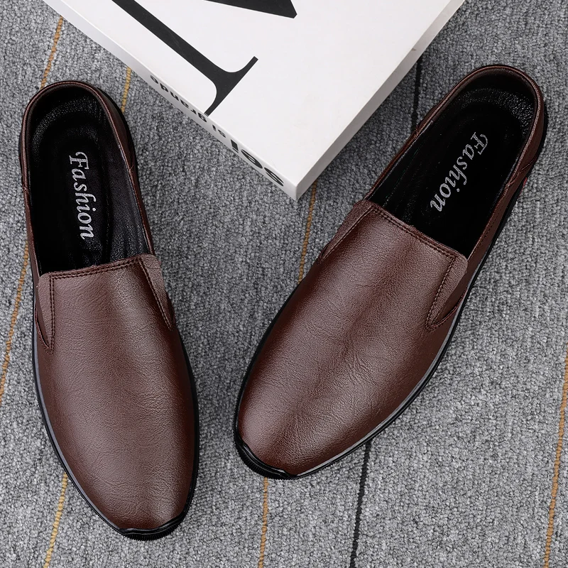

Men's Genuine Leather Casual Shoes, Breathable Soft-soled Office Casual Shoes, Men's Banquet Shoes, Men's Soft Leather Shoes