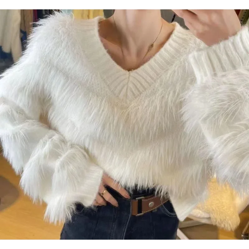 

Осенне-зимние женские топы, универсальный свитер, новая модная норка