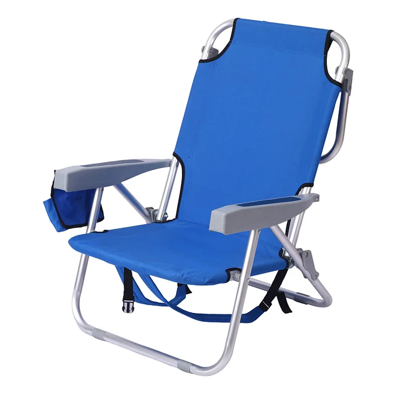 Custom Wholesale Portable Adjustable Outdoor Lightweight Pool Aluminum Folding Beach Camping Folding Lounge Chair