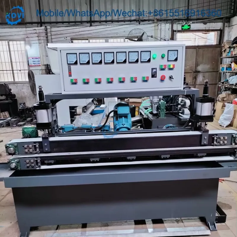 Small Port le 4 Motor Beveled Glass Mirror Edge Beveling Polishing Machine Glass Beveling Chamfer Grinder Polishing Machine