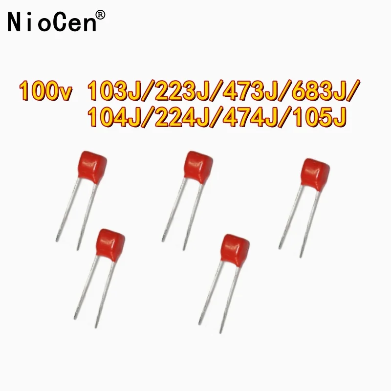 （20pcs） Orange film CBB capacitor 100v 103J/223J/473J/683J/104J/224J/474J/105J Metallized Polypropylene Film Capacitor