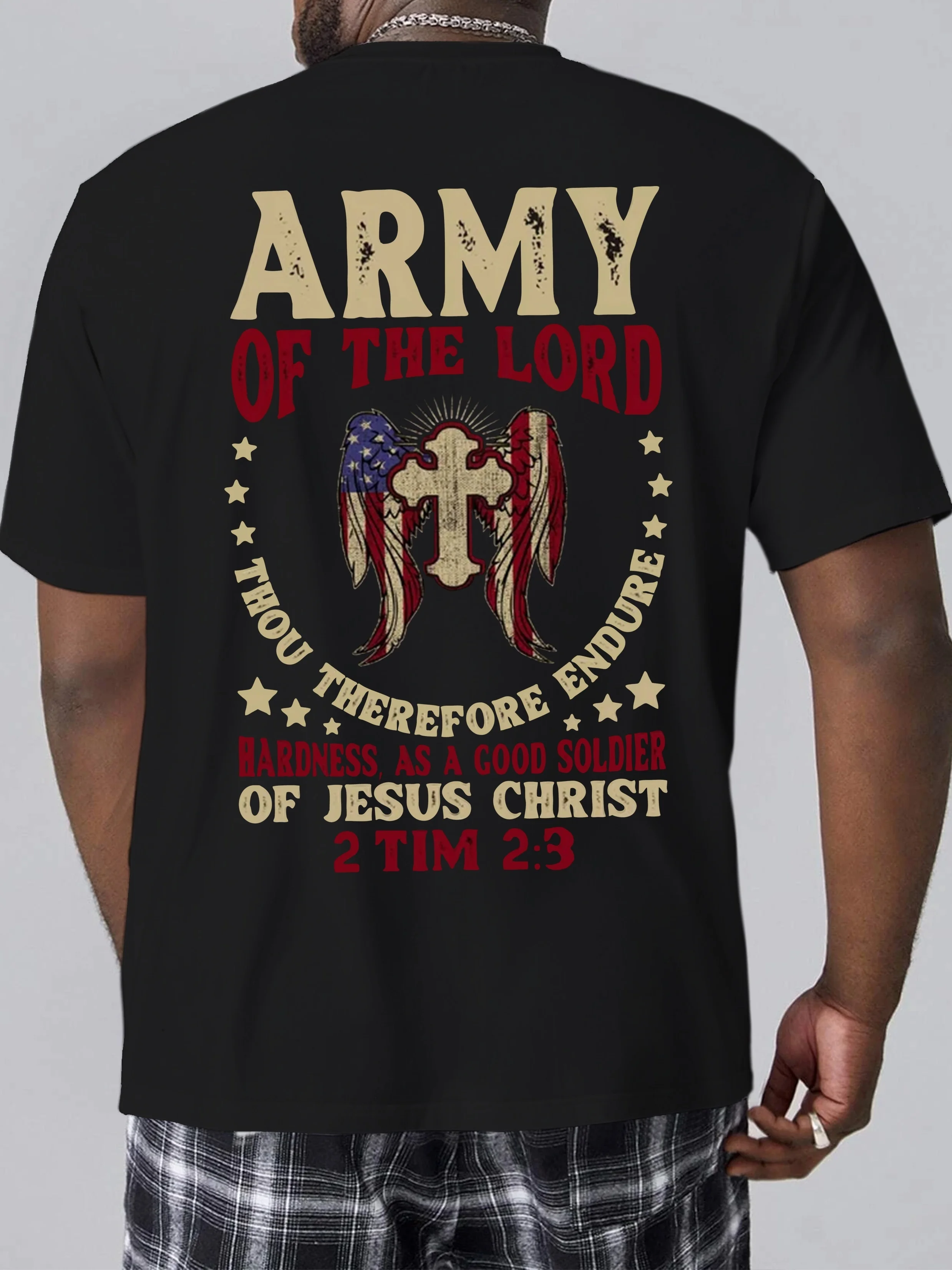 

Летняя мужская футболка оверсайз в стиле ретро "армейская" с рисунком крыльев флага, мужская одежда, размер оверсайз.