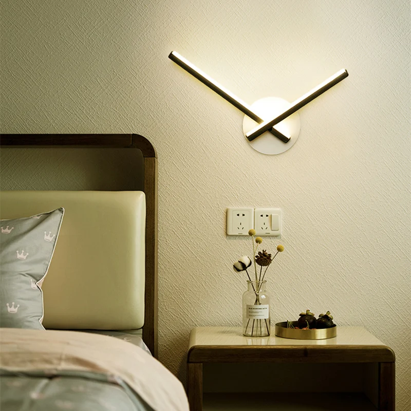 DINDALLED Modern simple  LED Wall Sconce Lamp - Versatile Lighting for Bedroom, Living Room, Hotel Decor