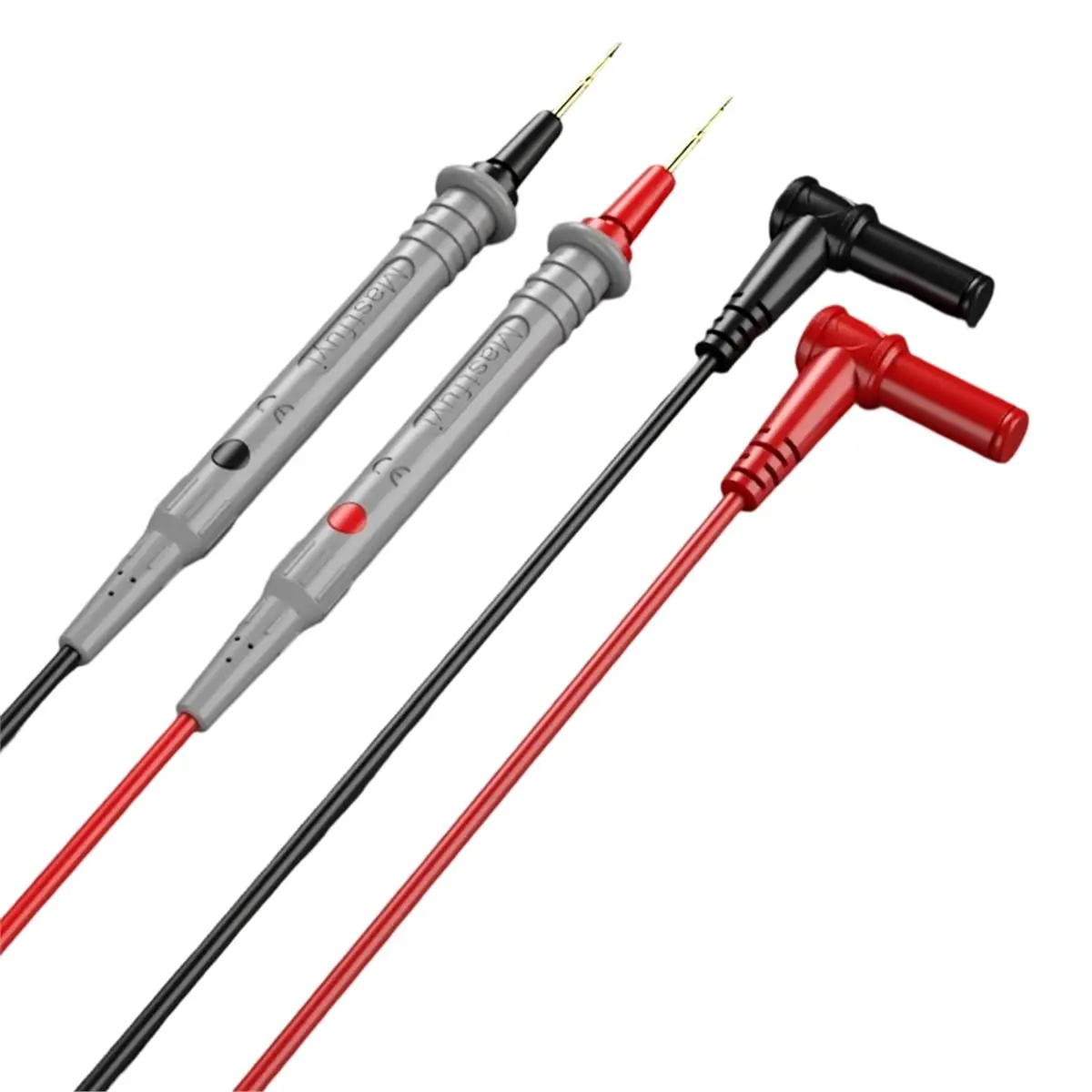 【Cable】 High-End Gold-Plated Test Leads, Universal for Digital Multimeter/Clamp Meter, Soft Silicone Wire