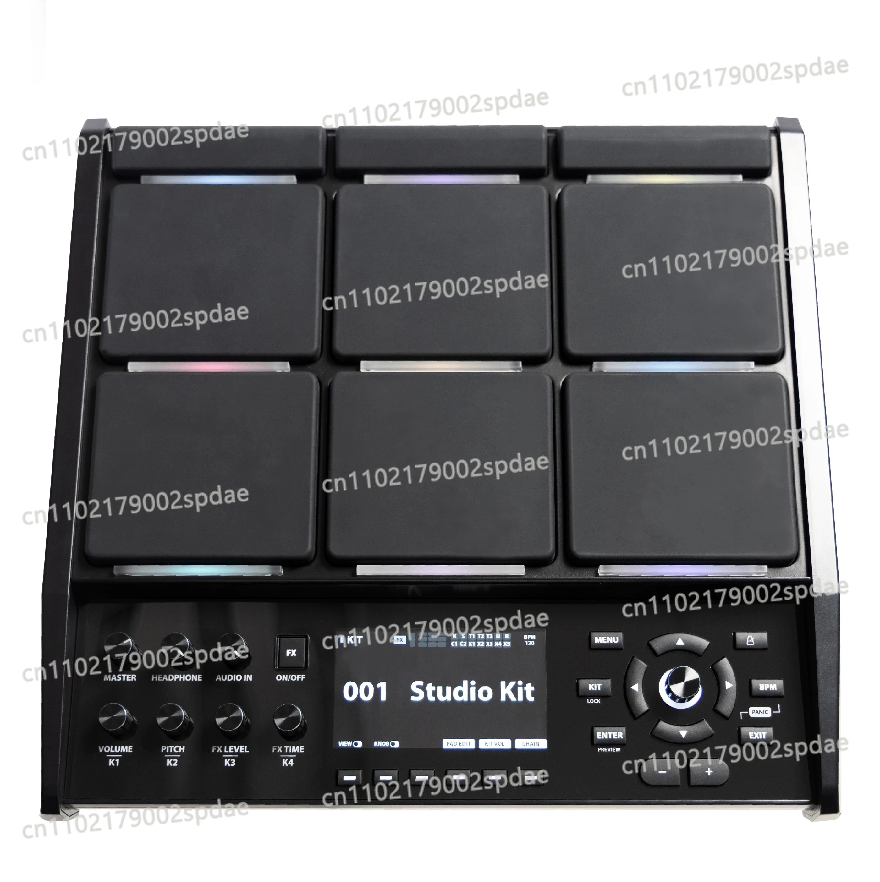 HDP-5 Multipad sin soporte de metal 8 almohadillas instrumento de percusión Octapad profesional
