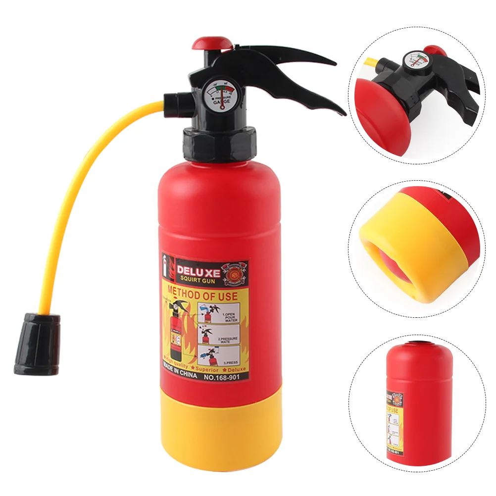 

Outdoor Toy Bath Pull Water Swimming Pool Funny Shooters Red Plastic Fire Extinguisher