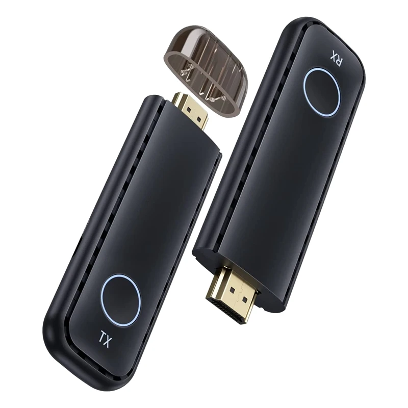 

HDMI-совместимый передатчик и приемник Φ/2,4 ГГц черный беспроводной для потокового видео/аудио с ноутбука, ПК, HDTV/проектора