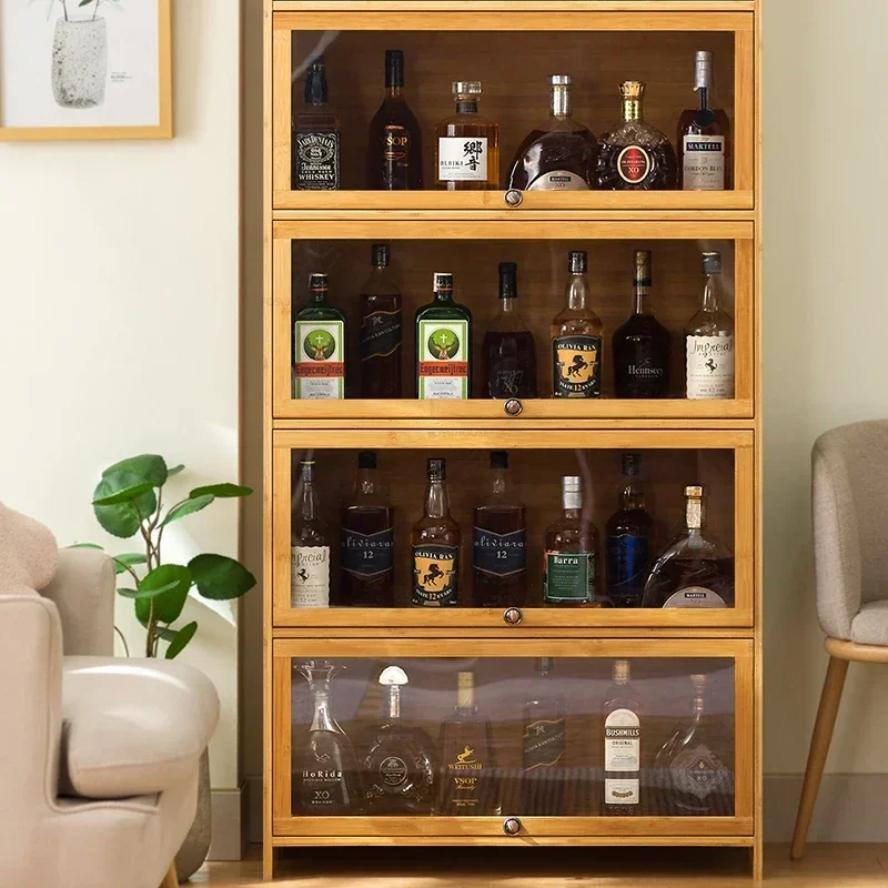Acrylic Display Bar Wine Cabinets Luxury Living Room Light Wine Racks Simple Multi Layer Storage Weinregal Home Furniture