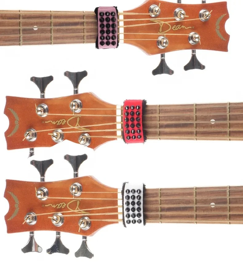 Punk Style Black Silent Mute Wraps Damper Tape | Noise Reduction Fret Strings Guards for Guitar Bass Ukulele Accessories