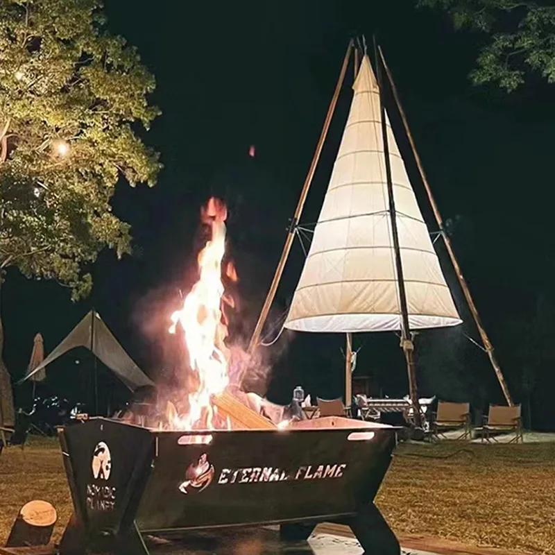 الخيزران فانوس مخروط خيمة المظلة العملاقة نزهة مخيم أكسفورد القماش في الهواء الطلق المظلة في الهواء الطلق مطعم الزجاج الأمامي