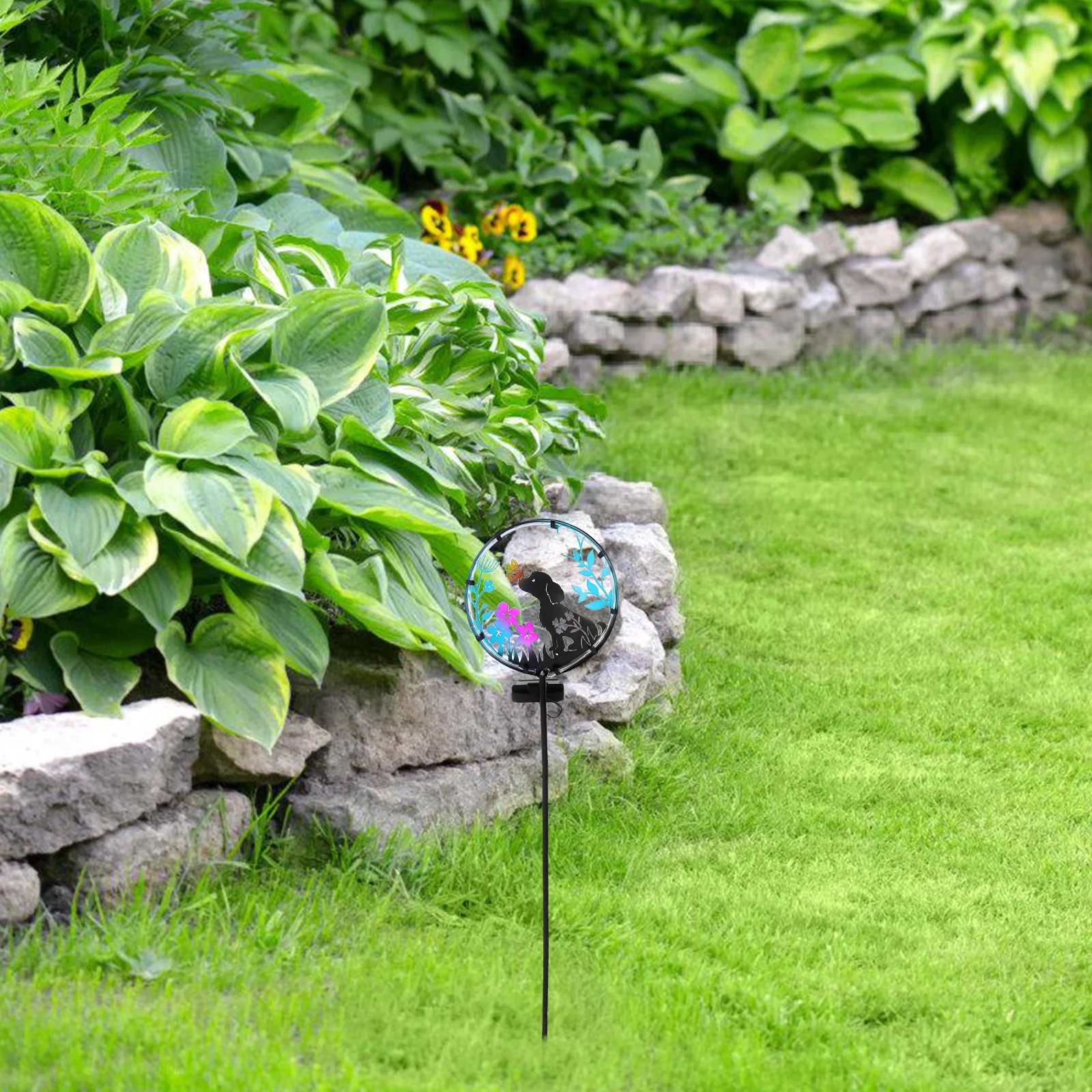 

1pc Stake Dog Design Waterproof Outdoor Decorative Landscape Pathway Lighting Lawn Yard Decorations Animal Lights Decorations