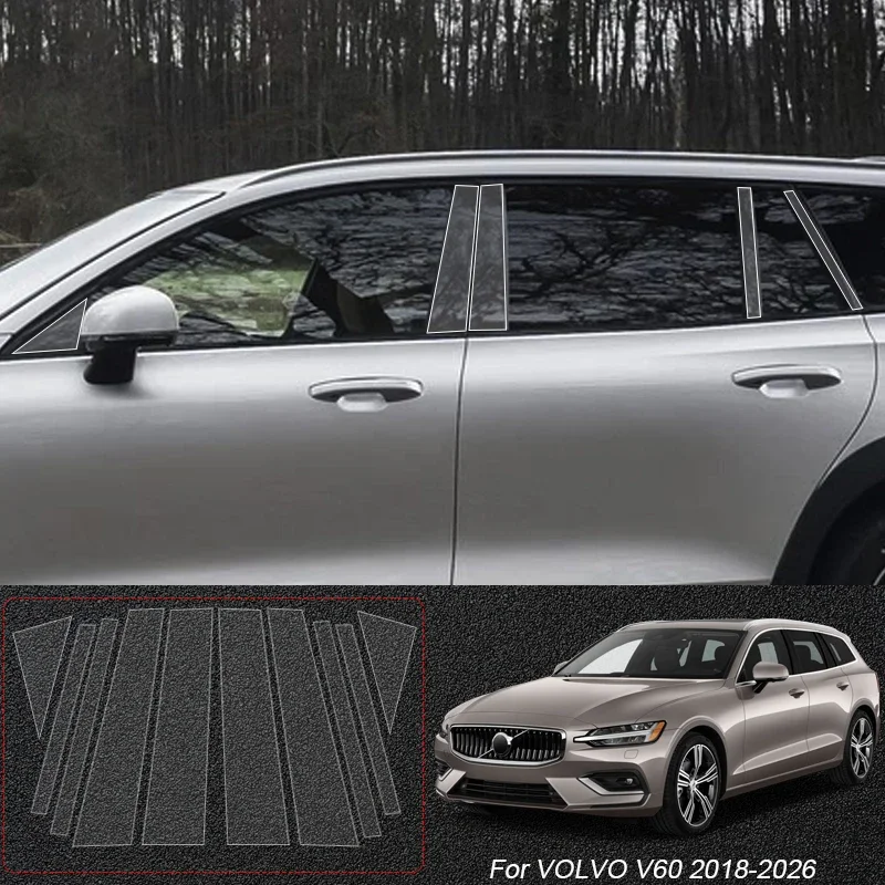 

For VOLVO C40 EX30 EX90 S60 S90 V40 V60 V90 XC60 XC90 20210-2026 B Pillar TPU Car Protective Film Auto Body Paint Sticker