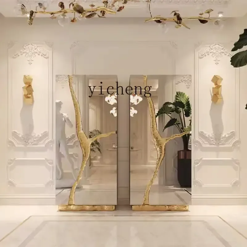 for R5.13 Wine Cabinet Integrated Metal High Vertical Cabinet Against The Wall Villa Luxury Home Restaurant Side Cabinet