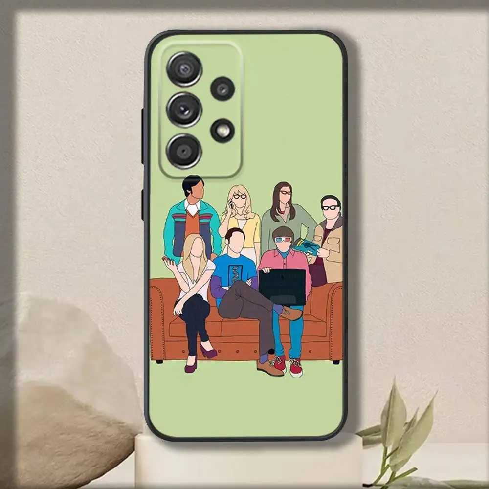 حافظة هاتف B-Bigs Bang T-Theorys لهاتف سامسونج S 25,24,23,22,30,21,10,9,Ultra,Plus,Lite,FE,4,5G حافظة سوداء ناعمة #2