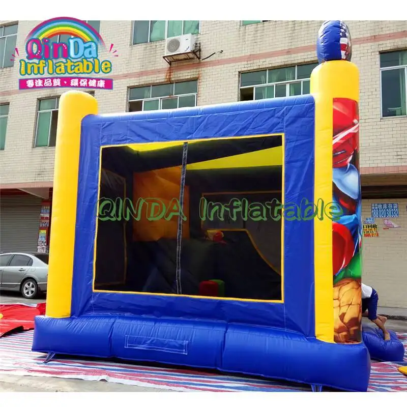 맞춤형 PVC 방수포 소재 에어바운스, PVC 원단 바운스 하우스 가격, 상업용 바운서 슬라이드