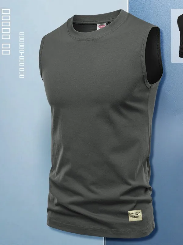 

Новинка Весна 2025: Мужской спортивный жилет из чистого хлопка, комфортный, дышащий, быстросохнущий, с круглым вырезом, приталенный крой.