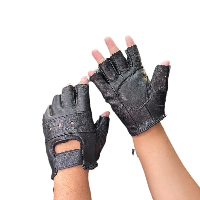 Nowy KOF King of Fighters Fatal Fury Terry Bogard Cosplay Czarne rękawiczki Męskie rękawice taktyczne Outdoor Sports Rękawiczki z półpalcami