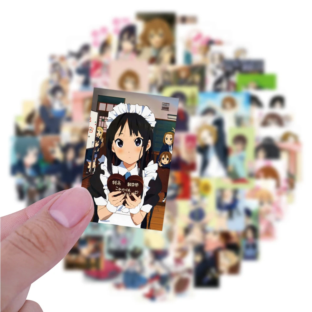 

10/30/80pcs Music Anime K-ON！Stickers Cute Guitar Girl Hirasawa Yui Cartoon Decals Luggage Phone Laptop Graffiti Sticker Decor