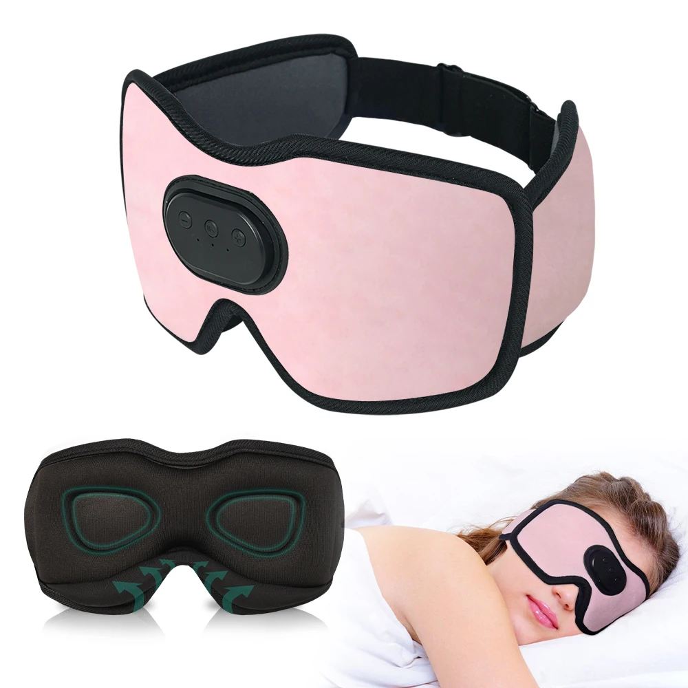 Wireless Bluetooth Headphones Free Shipping, 3D Auriculares Sleep Mask Breathable Sleeping Headphones for Side Sleepers