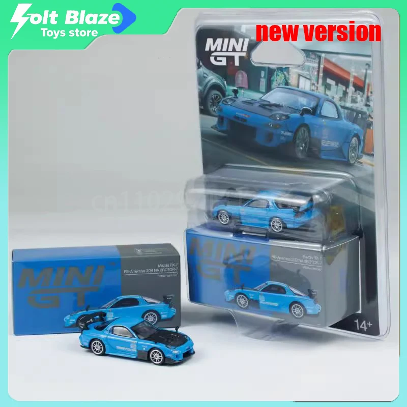 

MINI GT 1/64 Mazda RX-7 FD3S Amemiya RE Automotive Car Model Simulation Static Cars Model Alloy Collection Cars for Boy Gifts