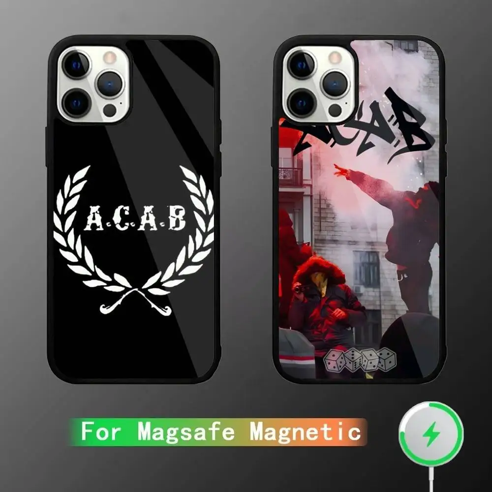 

A-Acab Ultras Phone Case For iPhone 16,15,14,13,12,11,Pro,Max,Plus,Mini,SE New Magsafe Magnetic Wireless Charging