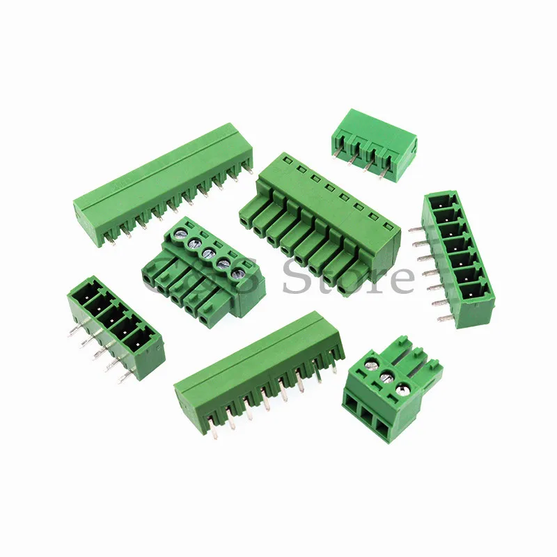 10PCS 15EDG 3.81mm 3.5mm KF2EDG PCB Screw Terminal Block Connector PLUG PIN HEADER SOCKET Right Angle 2/3/4/5/6/7/8/9/10/12P