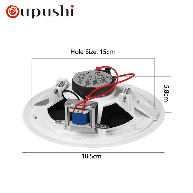 Oupushi speaker KS-803 music audio speaker ceiling fixed pressure ceiling speaker public broadcasting fire horn